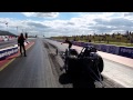 Start line of bob hawkins in time traveller ii  shot by carl james at santa pod england 2015