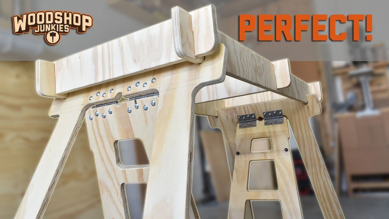 Cheap, Lightweight, And Super Strong! - Did I Accidentally Design The Perfect Saw Horse?