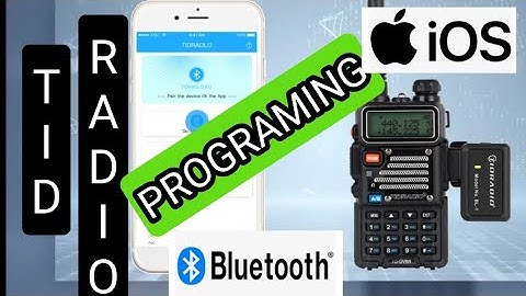 TIDRADIO -BLUETOOTH RADIO PROGRAMMER - IOS APPLE