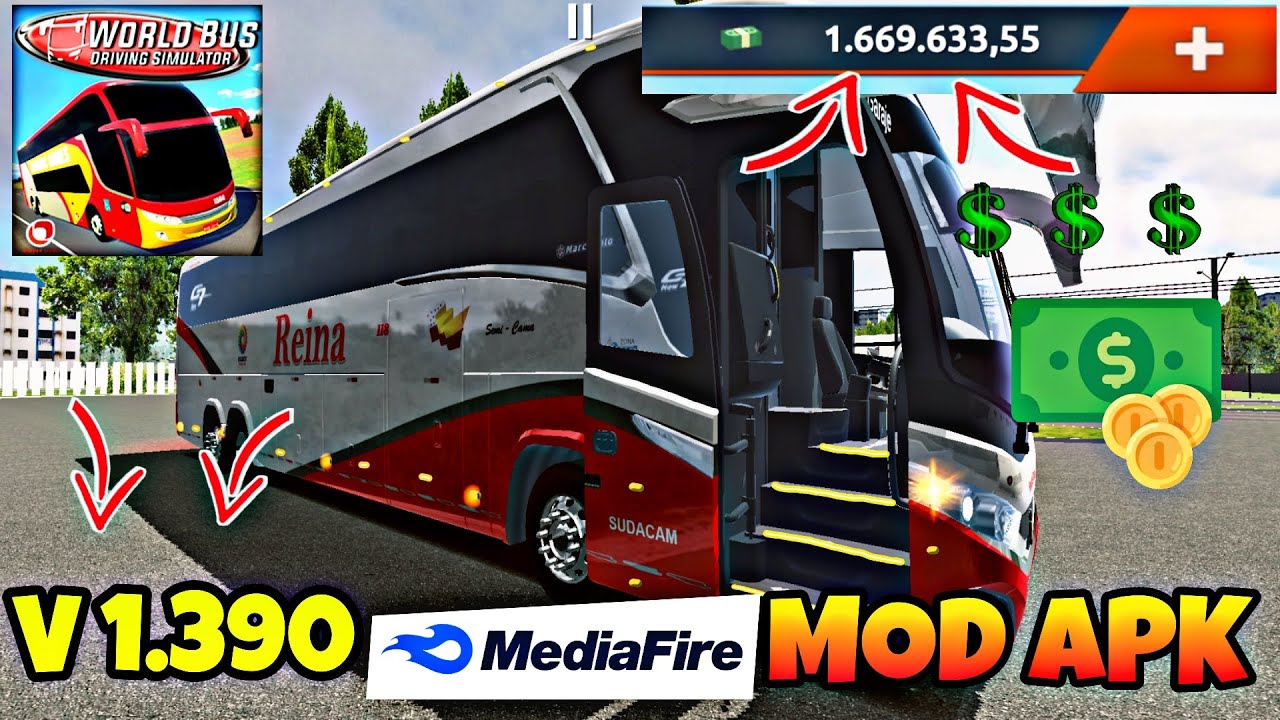 WORLD BUS DRIVING SIMULATOR versión 1.390 [MOD APK]todo desbloqueado y ...