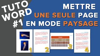 comment mettre en format paysage