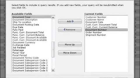 Sage 300 ERP - Customizing Query Results