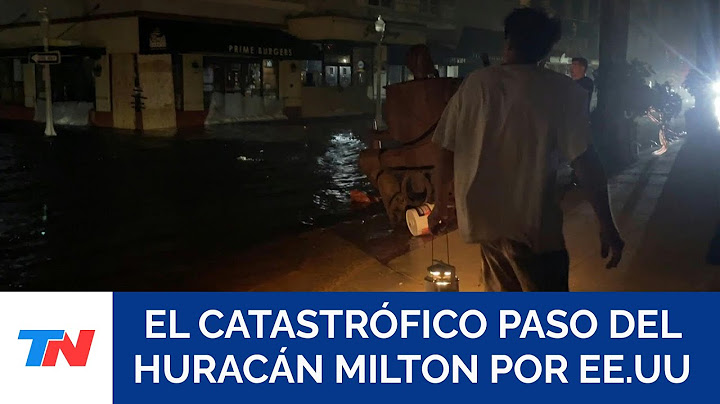 TERROR EN EE.UU: El “extremadamente peligroso” huracán Milton tocó tierra en Estados Unidos
