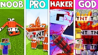 Minecraft NOOB vs PRO vs HACKER vs GOD: TNT NIGHT FURY in Minecraft! HOW TO TRAIN YOUR DRAGON