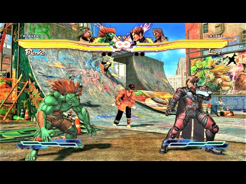 Blanka & Rufus vs Lars & Paul (Hardest AI) - Street Fighter X Tekken