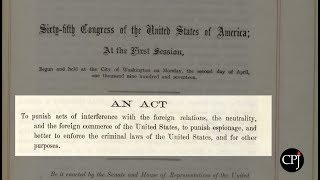 100 Years Later The Espionage Act & The Free Press