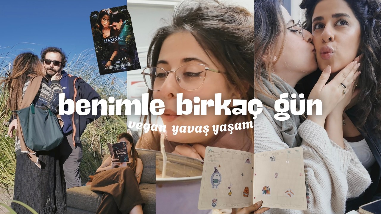 Vegan & Yavaş Yaşam Vlog | Doğum günüm, kutlamalar, kitap okuma, haftalık ajanda düzeni