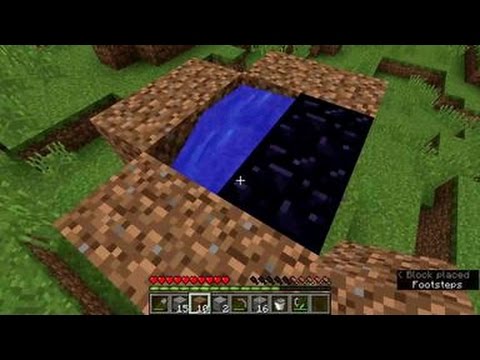 Easy Quick Nether Portal In Survival Minecraft 1.9