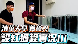 【藍箱水族】清華大學 養魚 設缸實況滿滿的教學一起來看看吧