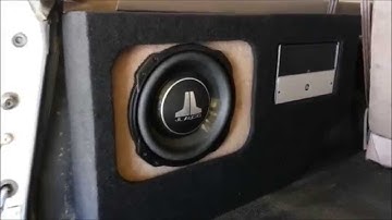 Ford Bronco Custom Enclosure For Amp and Sub at Al & Eds Autosound