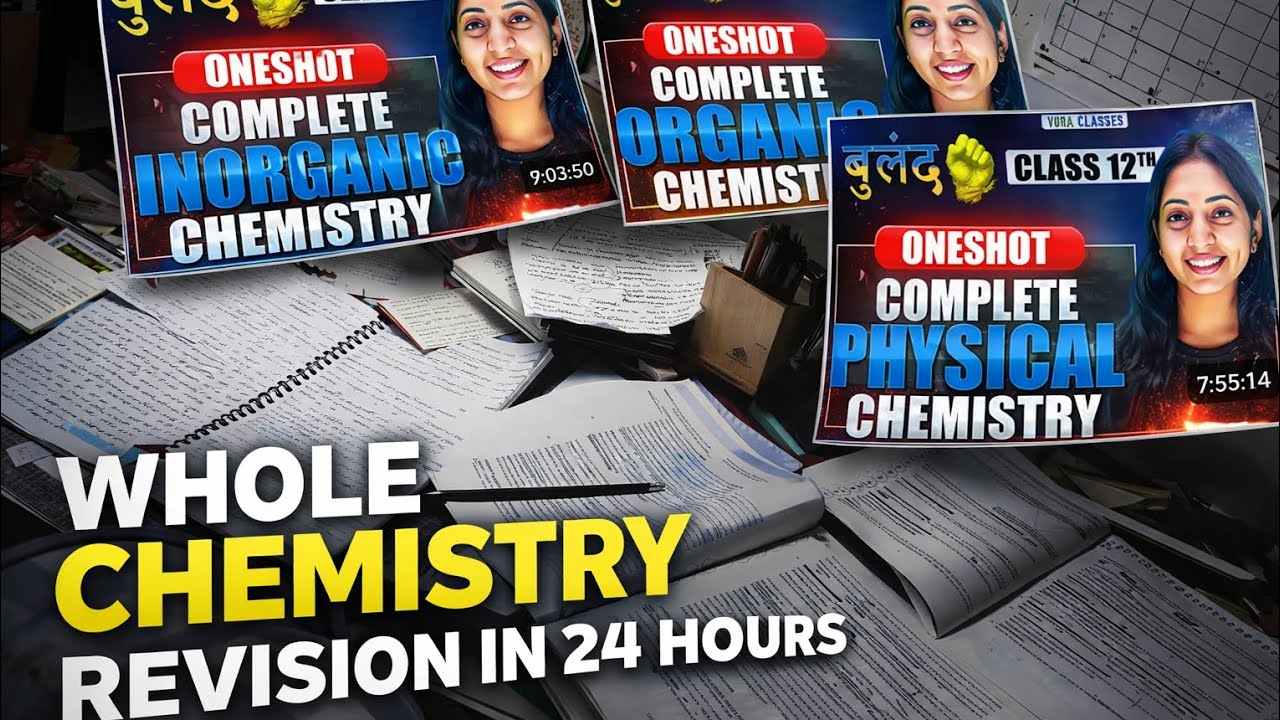 WHOLE CHEMISTRY REVISION IN 24 HOURS 📈 ️ # jee mains 2026 April attempt ...