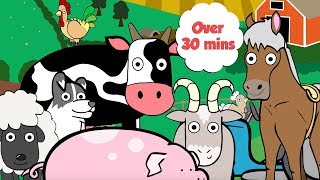 Farm Animals For Toddlers | Learn Counting and Colours