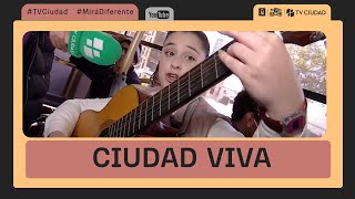 Ciudad Viva - Lucía Aramburu cantó en el ómnibus 199