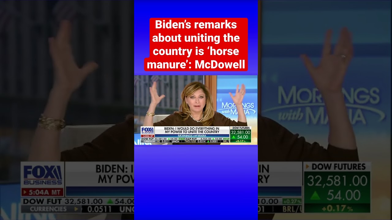 ‘Mornings with Maria’ panel rips Biden for wanting to ‘unite’ US after bashing GOP voters #shorts