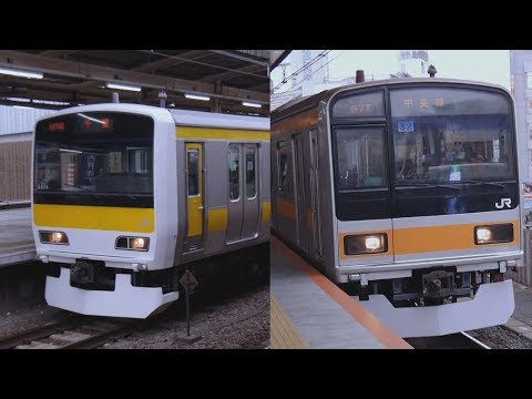 JR東日本E231系、209系、E233系＠中央線 吉祥寺駅