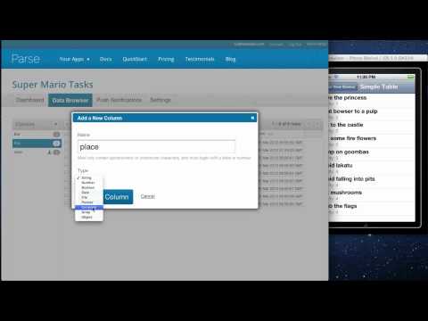 The Parse Data Browser