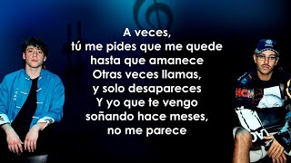 Paulo Londra, Feid - A Veces (Letra/Lyrics)