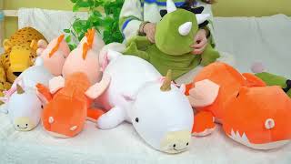 Squeeze And Hug Super Soft, Comfy, Customized Dinosaur Leopard Unicorn Plush Pillow Toys To Have Fun