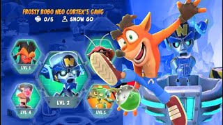 CRASH VS FROSTY ROBO NEO CORTEX'S GANG AT SNOW GO IN MISSION COMPUTER screenshot 2