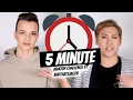 5 Minute Makeup Challenge ft Andthatsjacob | ThePopHeir | Collab