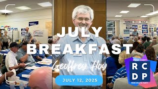 Rowan Democrats July Breakfast with Geoffrey Hoy