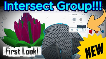 Tinkercad (NEW) INTERSECT GROUP Tool First Look!!! Yay!