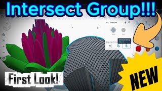 Tinkercad (NEW) INTERSECT GROUP Tool First Look!!! Yay!