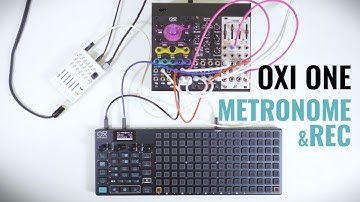 OXI One Tutorial FW 4.0 : How to use the Metronome for Recording