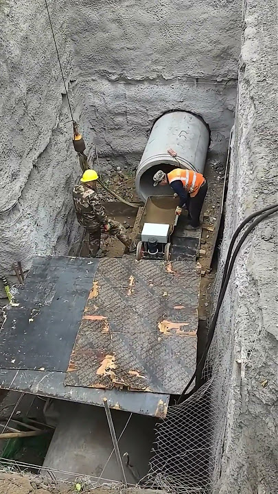 Download lagu Trenchless Pipe Jacking Constructing- Use Remote Control Cart Transporting Earth- Tools Easywork !