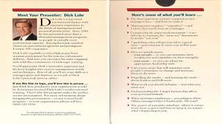 Dick Lohr - Succeeding as a First Time Manager CD 05