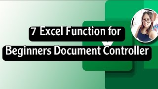 7 Excel Function for Document Control Beginners