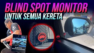 DIY Blindspot Monitor untuk Semua Kereta | Pasang di Myvi G3