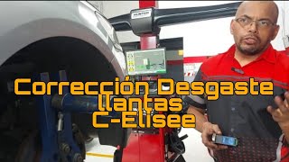 Como eliminar desgaste de llantas delanteras C Eliysee