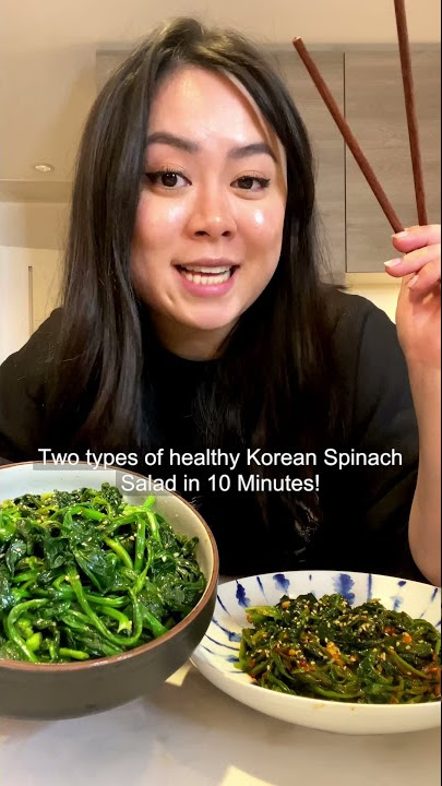 10 Minutes Korean Spinach Salad 2 Ways (Sigumchi Namul)