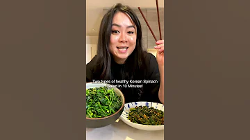 10 Minutes Korean Spinach Salad 2 Ways (Sigumchi Namul)