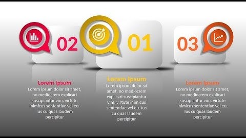 How to create 3 points infographic in Microsoft PowerPoint. PPT tricks.