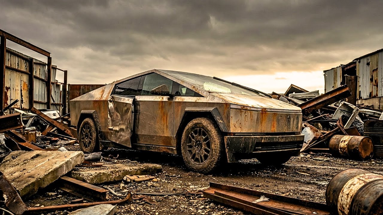 ASMR restoration of an abandoned Tesla Cybertruck 