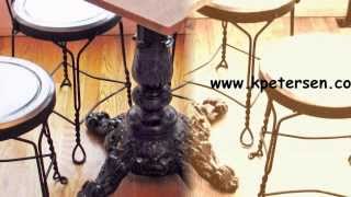Ornate Cast Iron Restaurant Table Bases