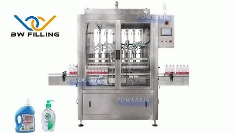 Detergent Filling Machine: One minute to show you how does machine fill automatically