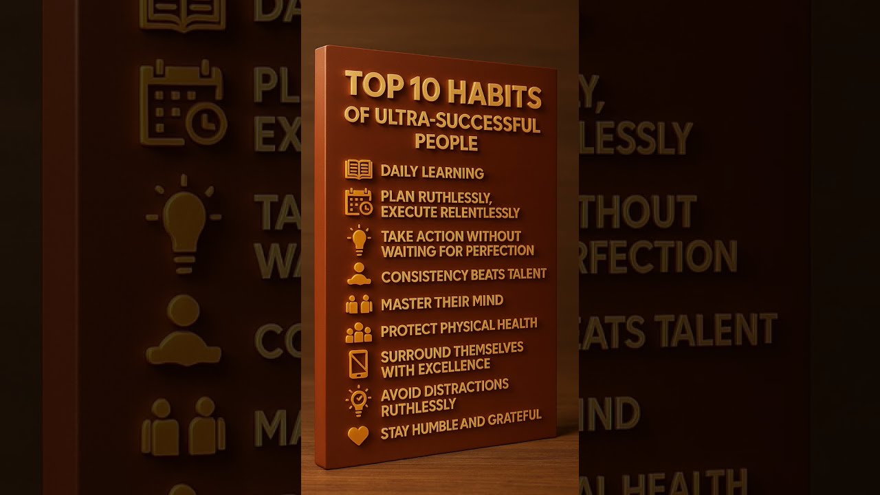 Top 10 Habits Of Ultra Successful People SuccessShorts