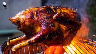 Whole Barbecue Smoked Turkey | আস্ত টার্কি বারবিকিউ | How To BBQ Whole Turkey | Turkey BBQ Recipe