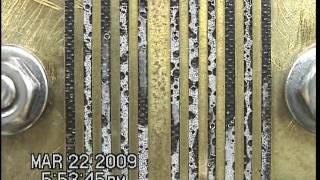 影片 Fuel Cell products Visualization  燃料電池1出口 陰極產物水觀測實驗H2O_1out_980322