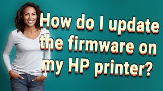 How do I update the firmware on my HP printer?