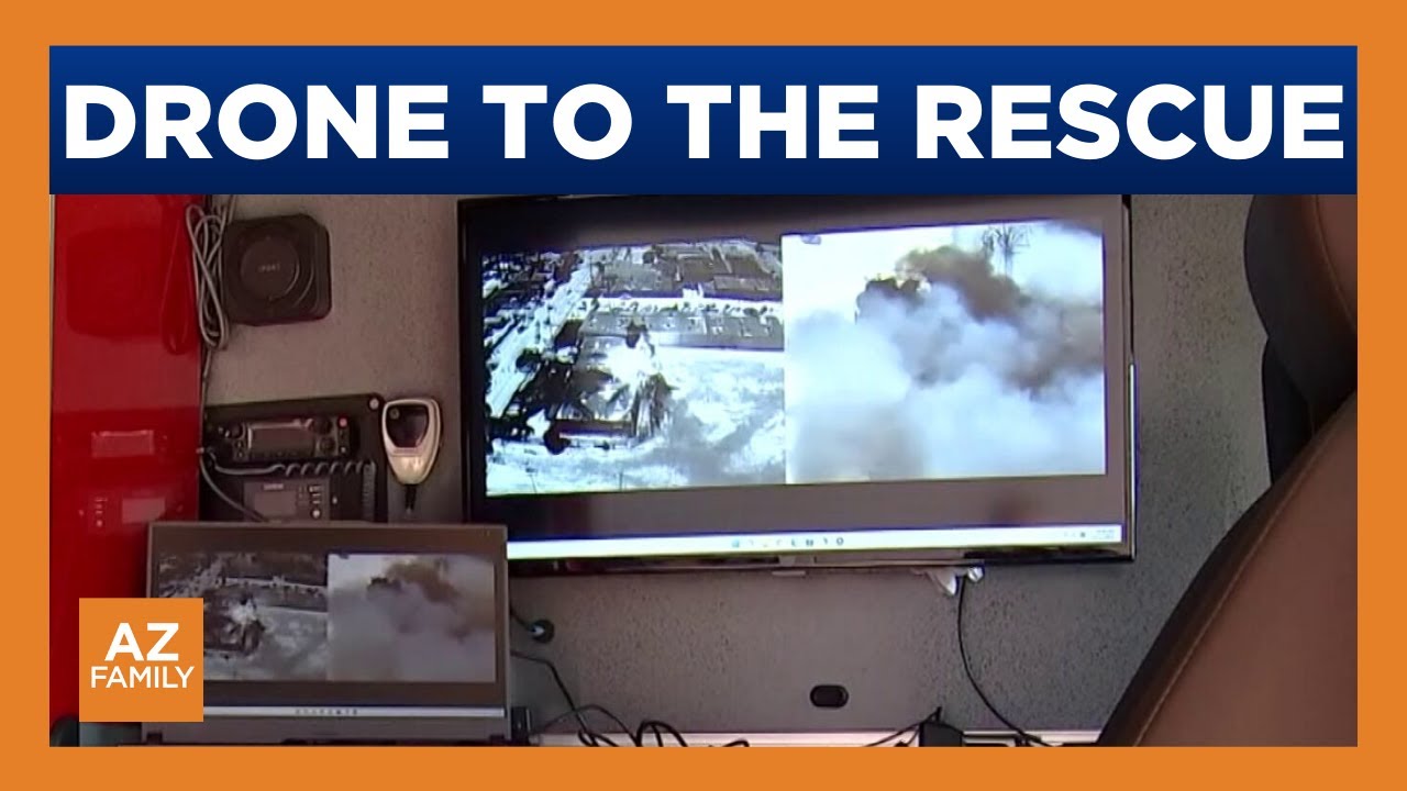 Phoenix firefighters using drone to help distressed hikers - YouTube