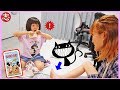 猫ちゃんにひっかかれて痛いの＞＜！ななちゃんばんそうこう貼って〜＞＜