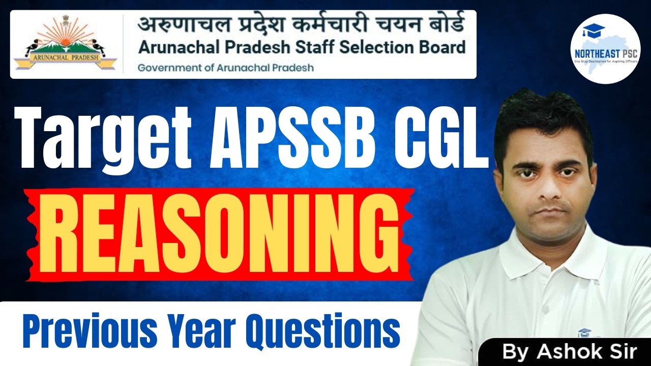 APSSB CGL Reasoning Previous Year Questions (PYQ) Part 1 | Important ...