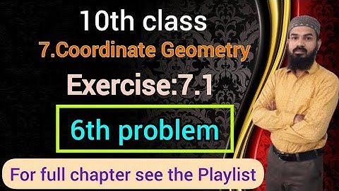 7.Coordinate Geometry Ex:7.1(6th problem)ssc cbse Telangana 10th class
