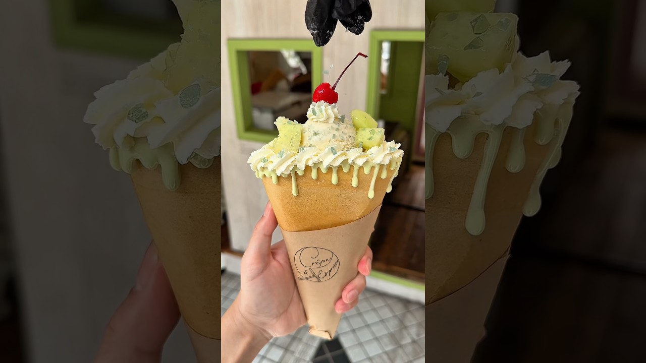 Melon soda crepe 🍈✨