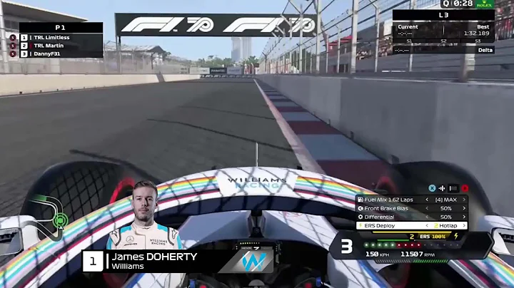 F1 2020 - Vietnam - James Doherty's Onboard Pole Lap