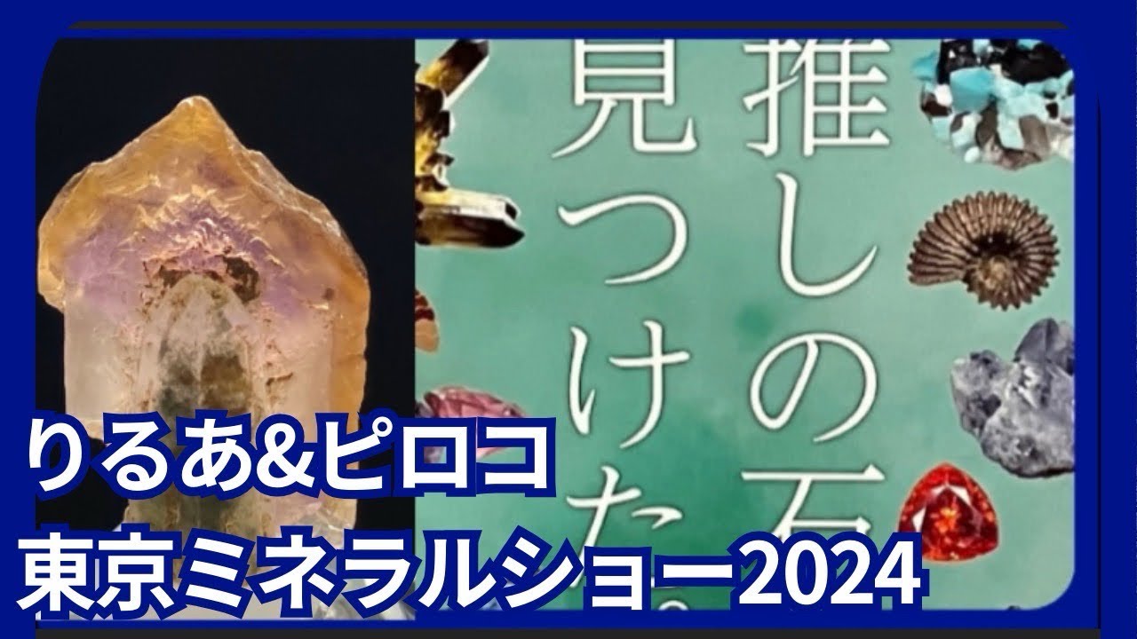 [現金採集]  東京ミネラルショー2024 りるあ＆ぴろこ 推しの石見つけた。